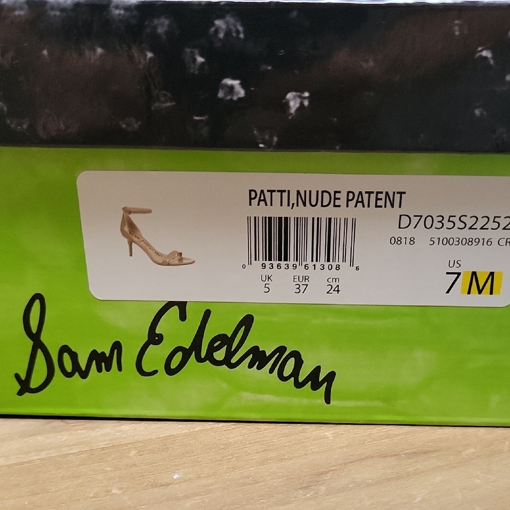 Sam Edelman PATTI, NUDE PATENT. NWOT IN BOX - Picture 5 of 8